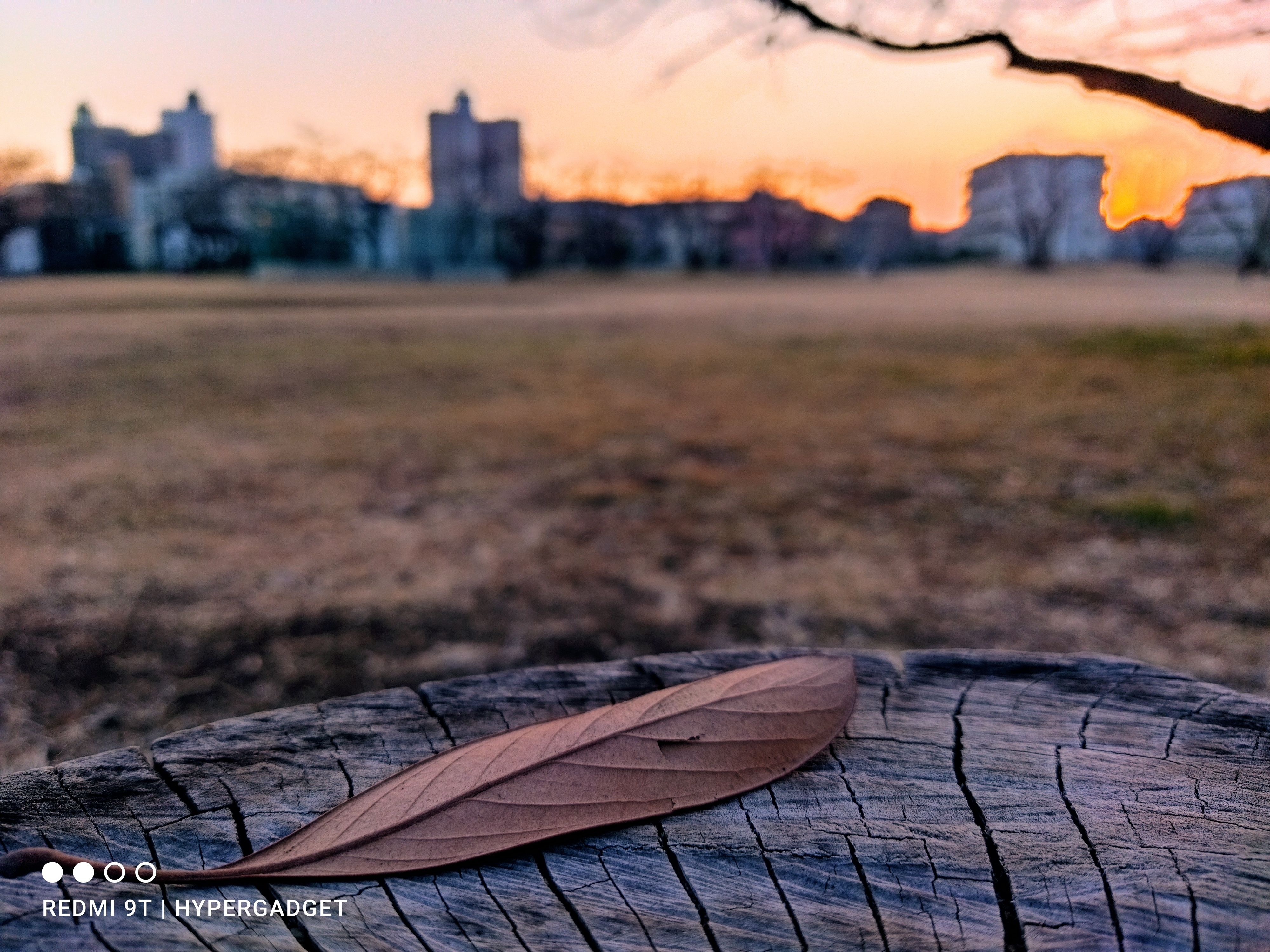 Xiaomi Redmi 9Tで撮影した夕暮れの写真