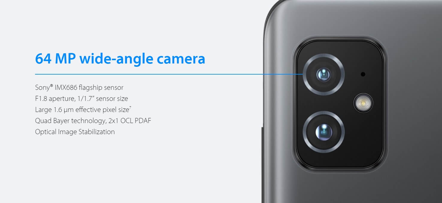 Zenfone 8はメインカメラに光学式手ブレ補正を採用
