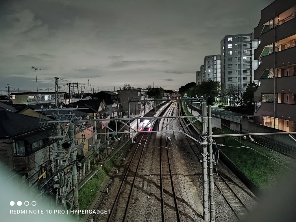 Redmi Note 10 Proのデフォルトカメラアプリは夜景も最高画質