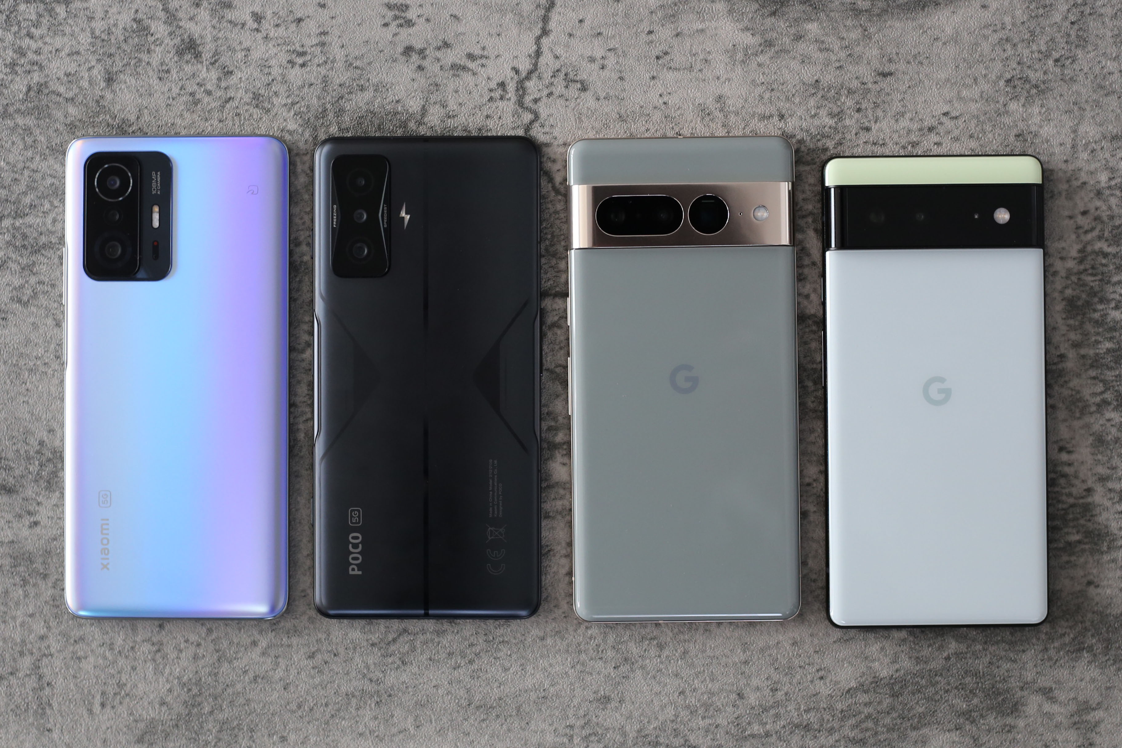 Pixel 7 ProのベンチマークスコアをXiaomi 11T Pro、Pixel 6a、POCO F4 GTと比較検証
