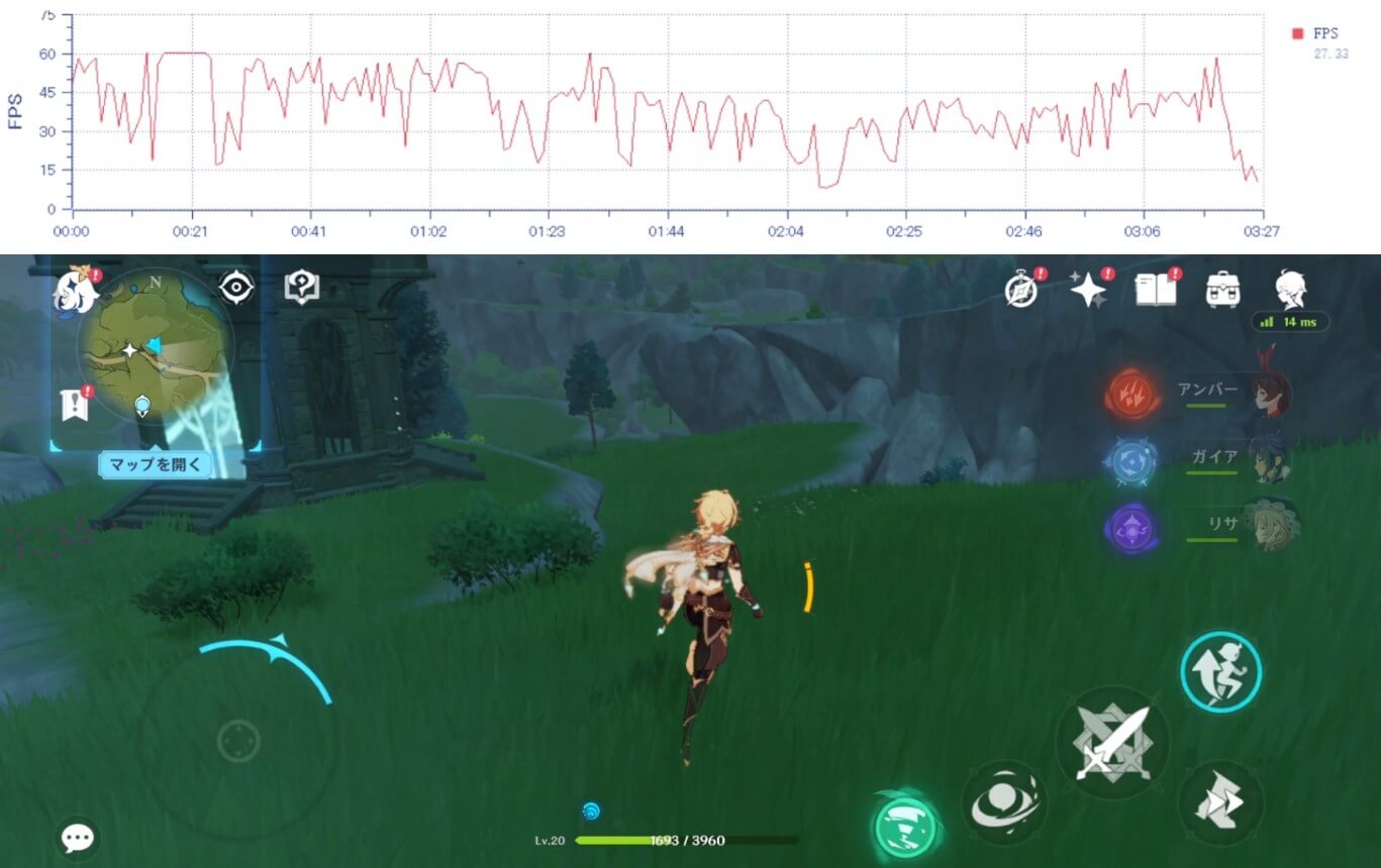 Pixel 6aで原神をプレイ2