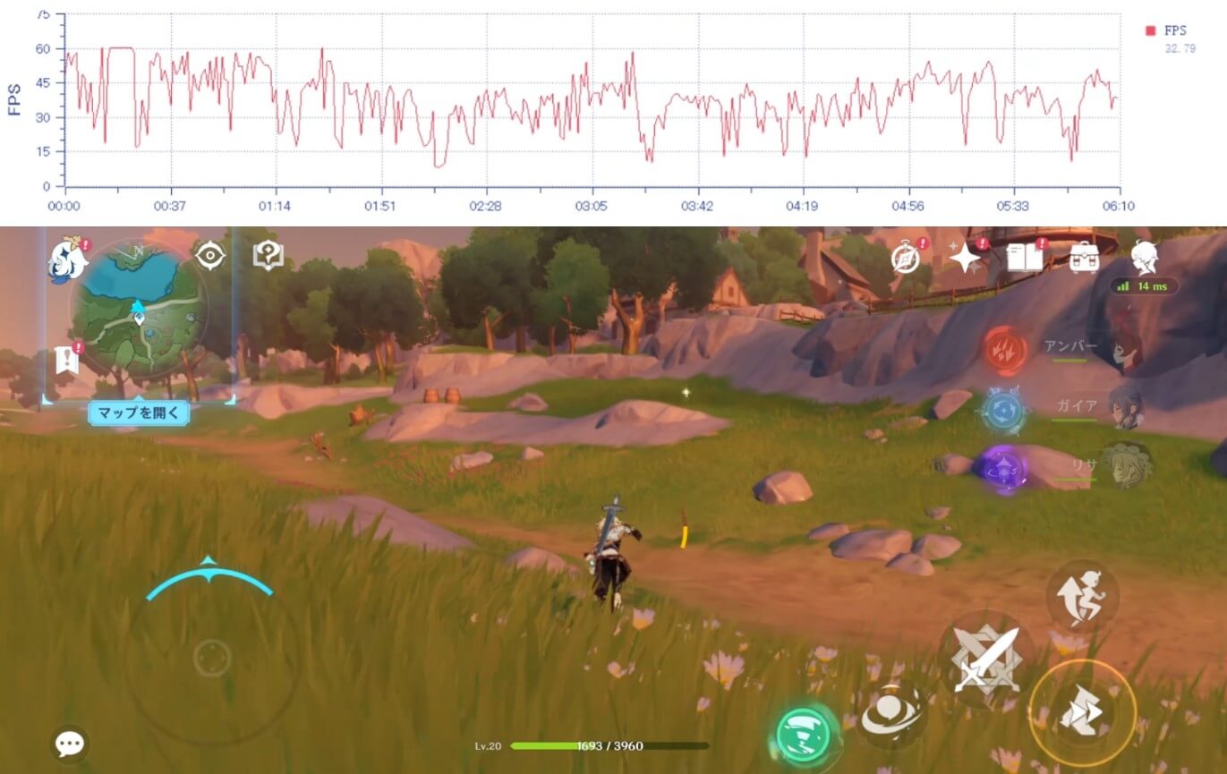 Pixel 6aで原神をプレイ3