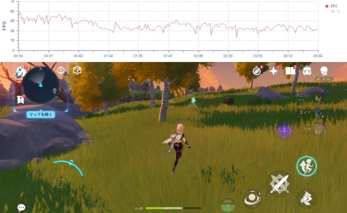 Pixel 7aで原神をプレイ2