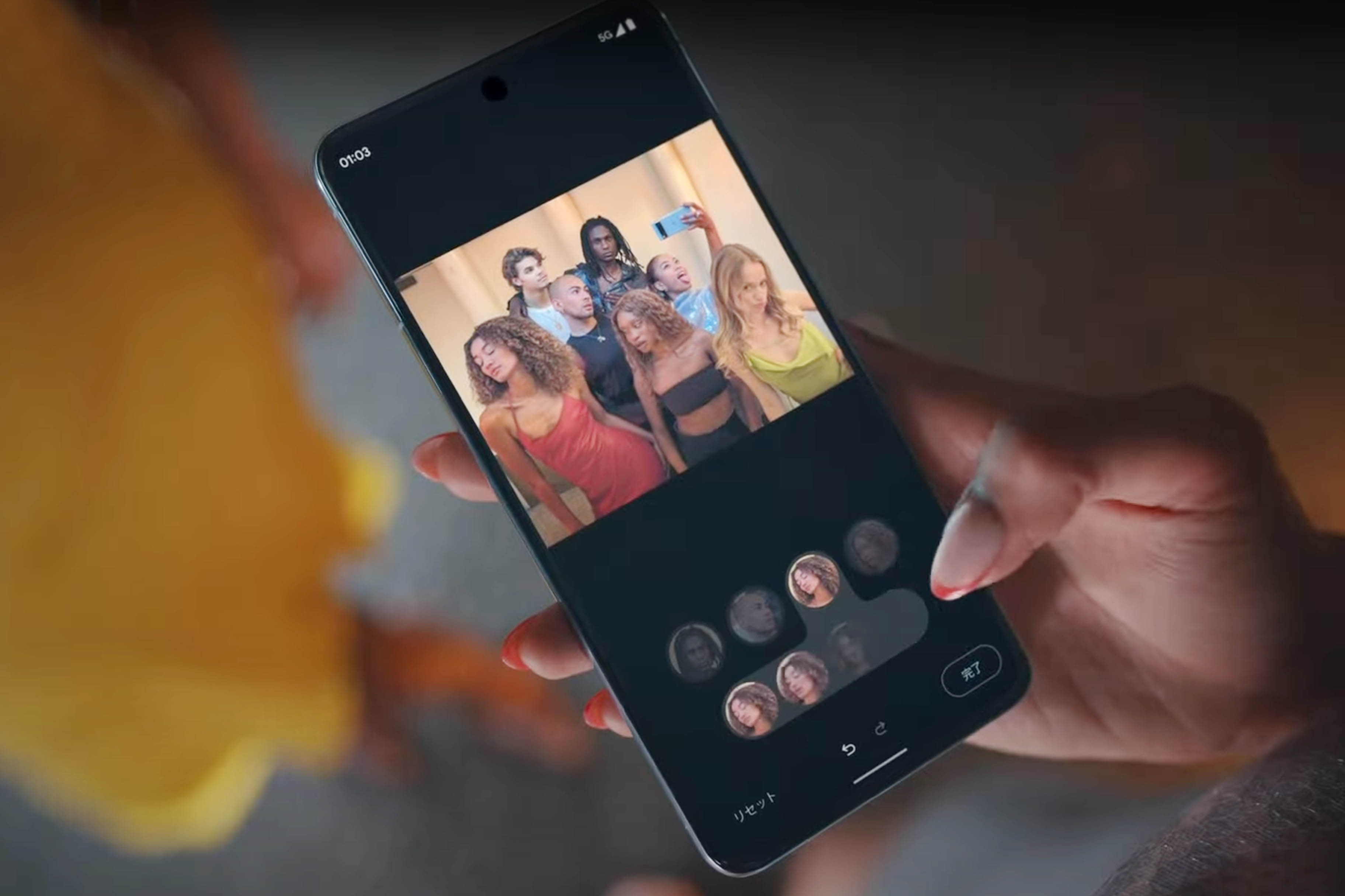 撮影後に人単位で表情を変えられるGoogleのベストテイク