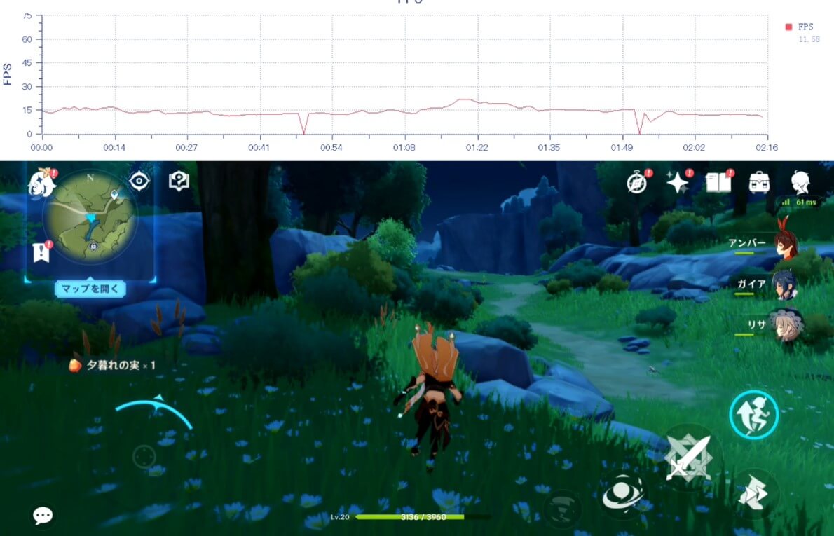 Redmi 12 5Gで原神1