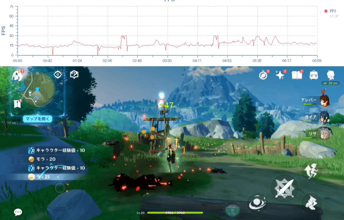 Redmi 12 5Gで原神プレイ3