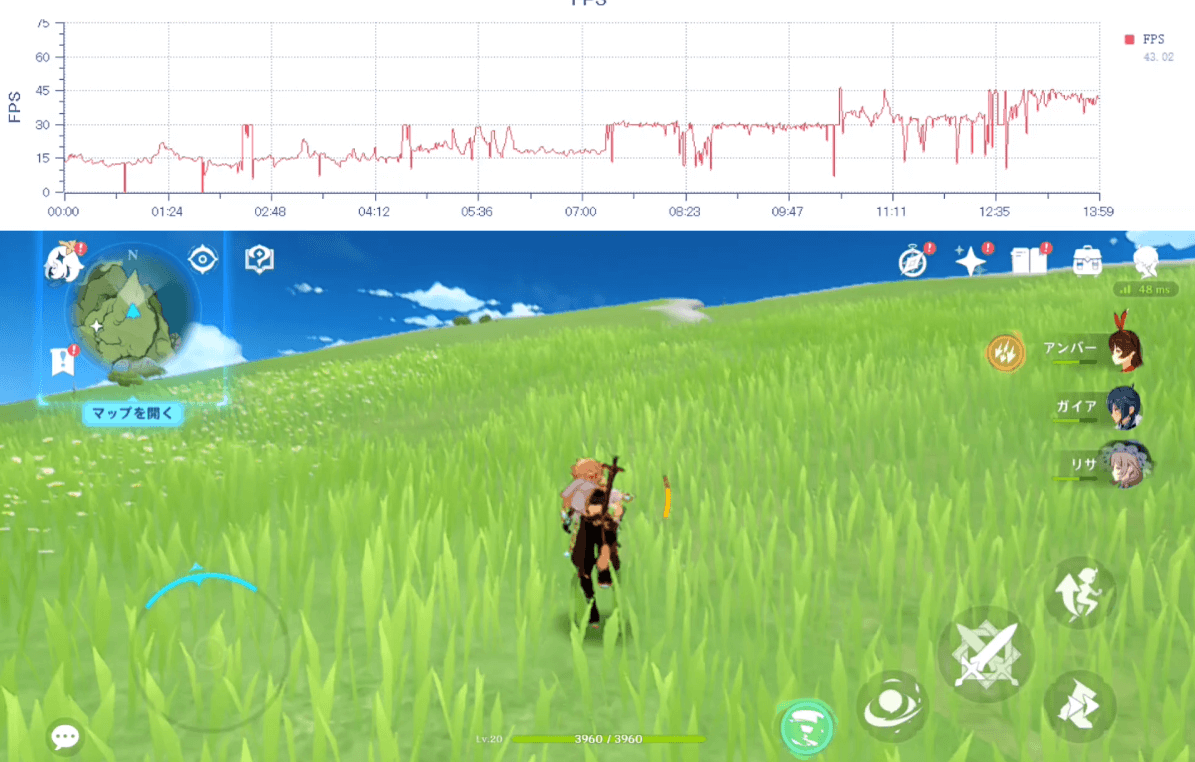 Redmi 12 5Gで原神プレイ6