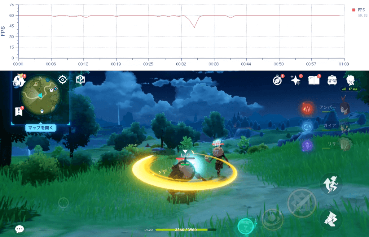 Nothing Phone (2)で原神プレイ1