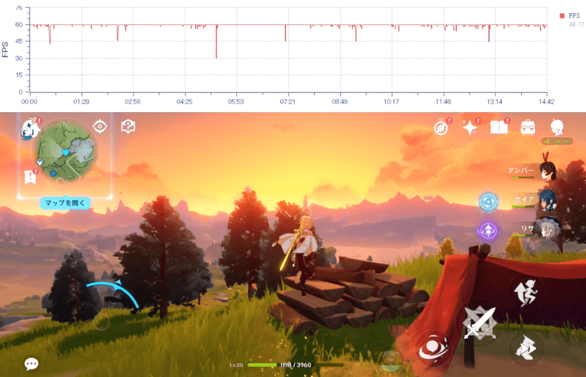Nothing Phone (2)で原神プレイ4