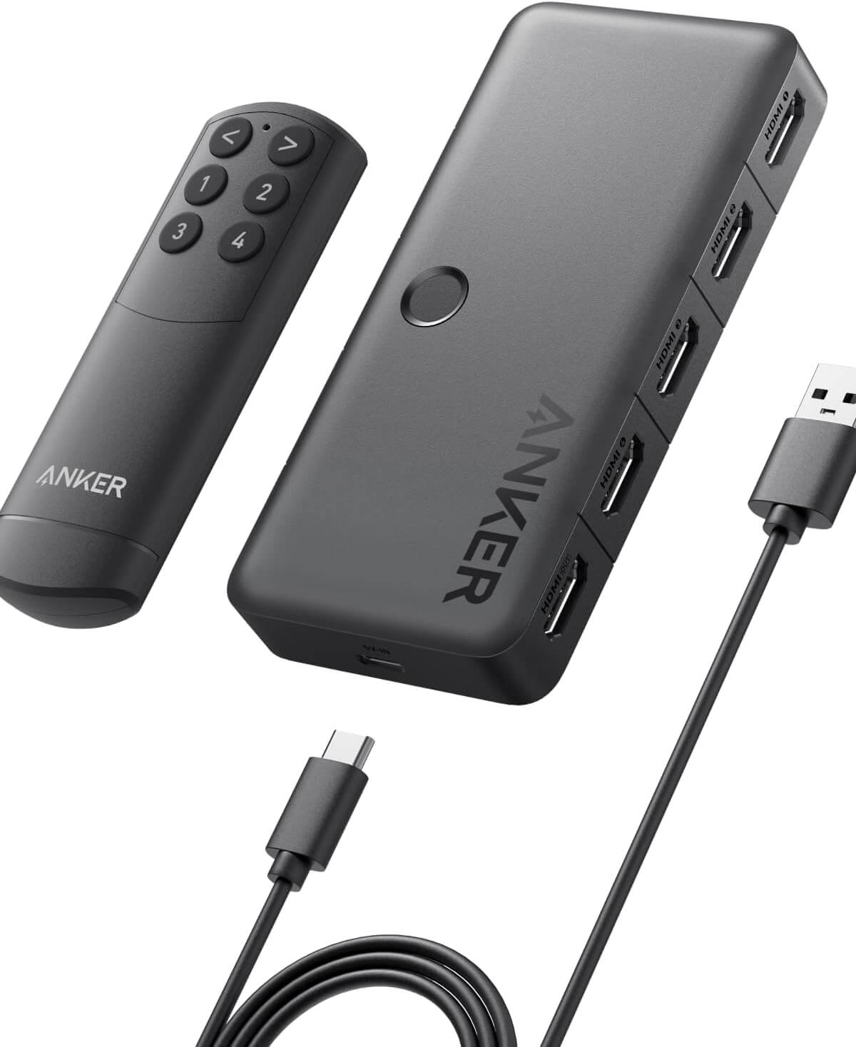Anker HDMI Switch (4-in-1 Out, 4K HDMI)