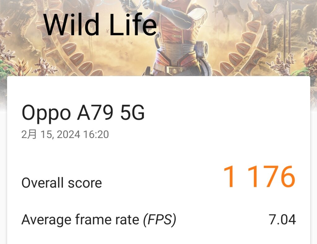 OPPO A79 5Gのゲーム性能
