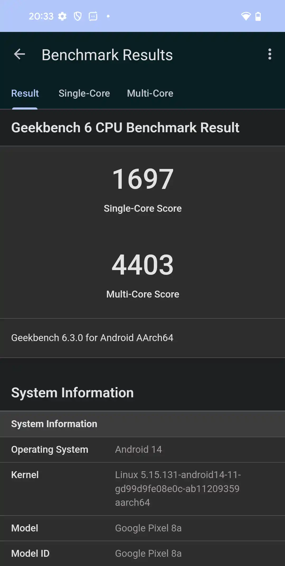CPUベンチマーク1