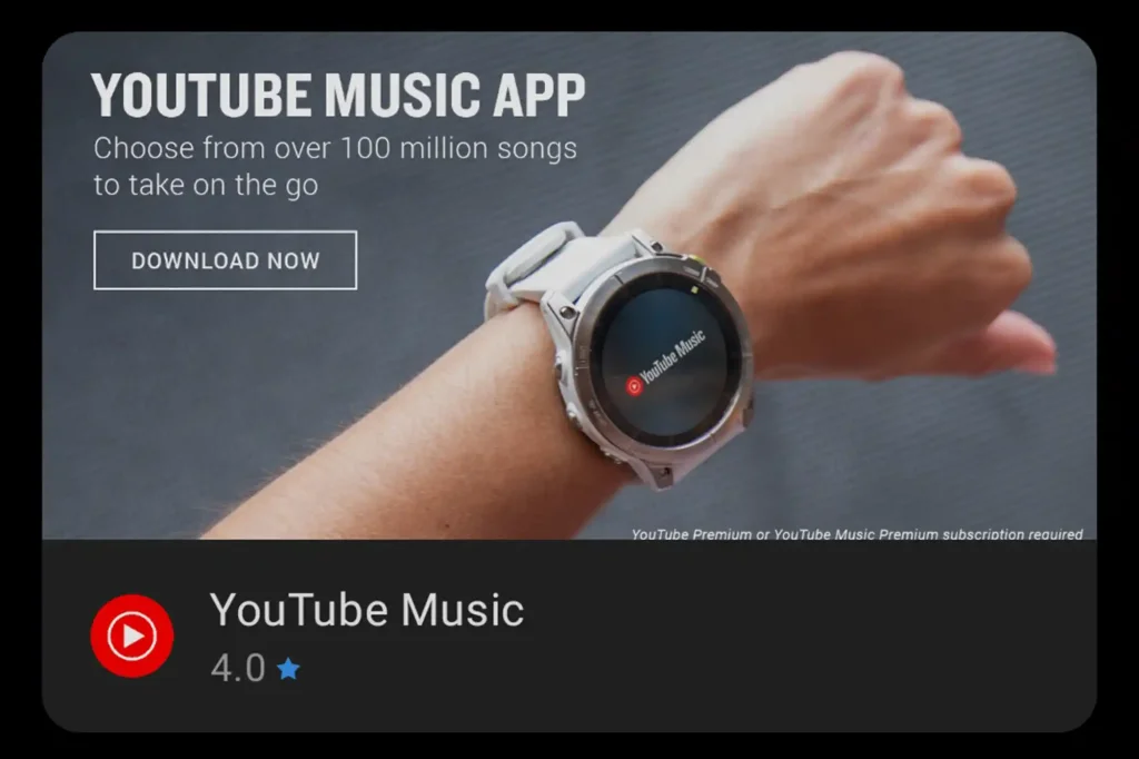 YouTube Musicアプリ