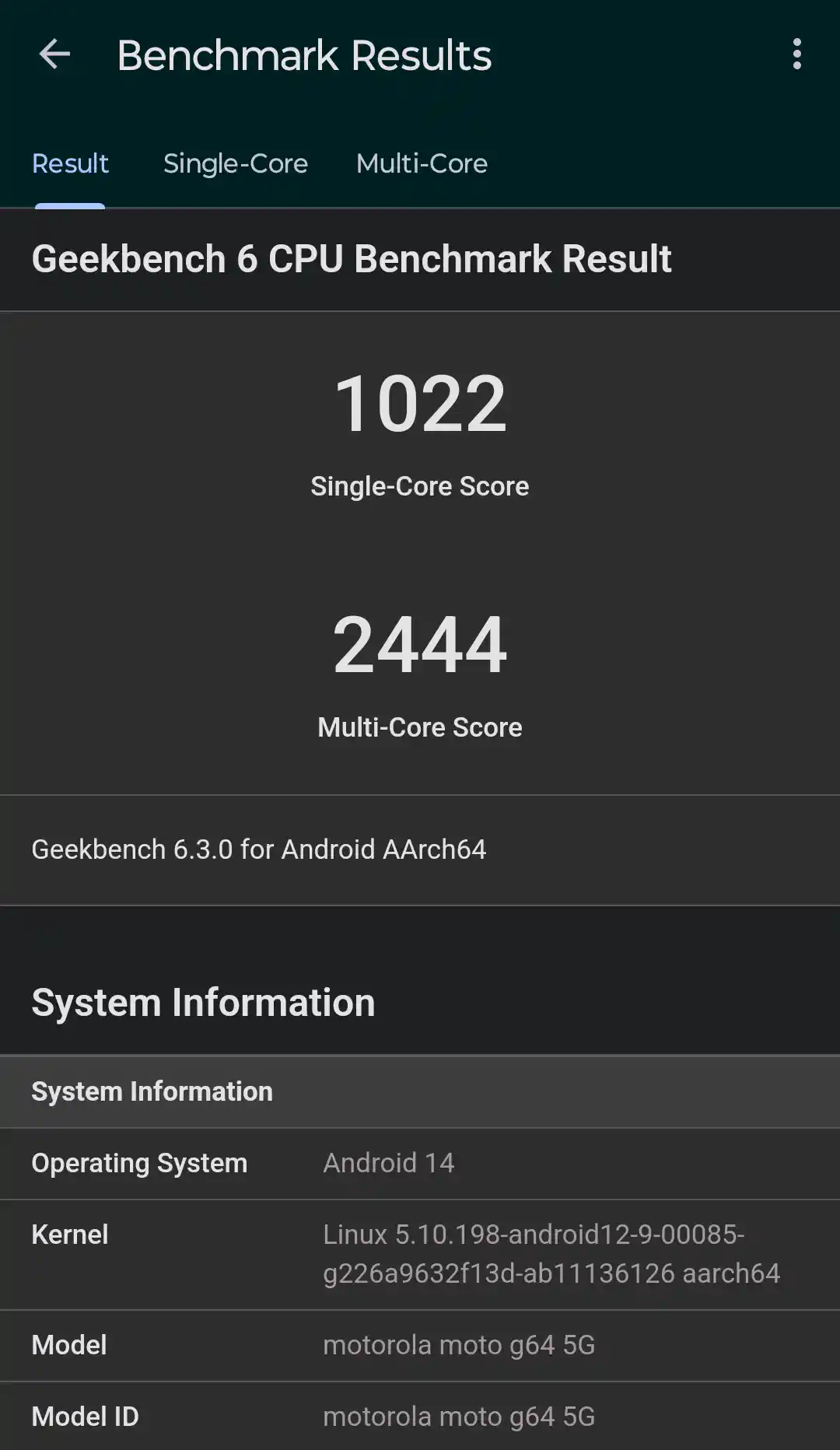 moto g64 5GのCPU性能