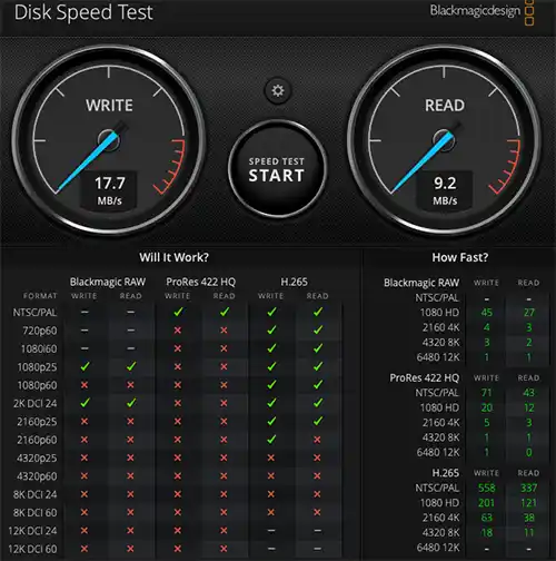 SSD測定結果