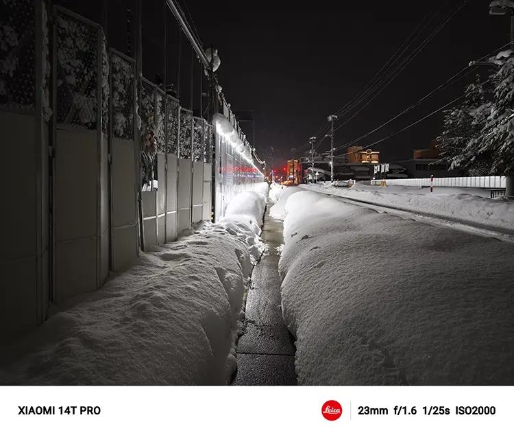 雪の工事現場