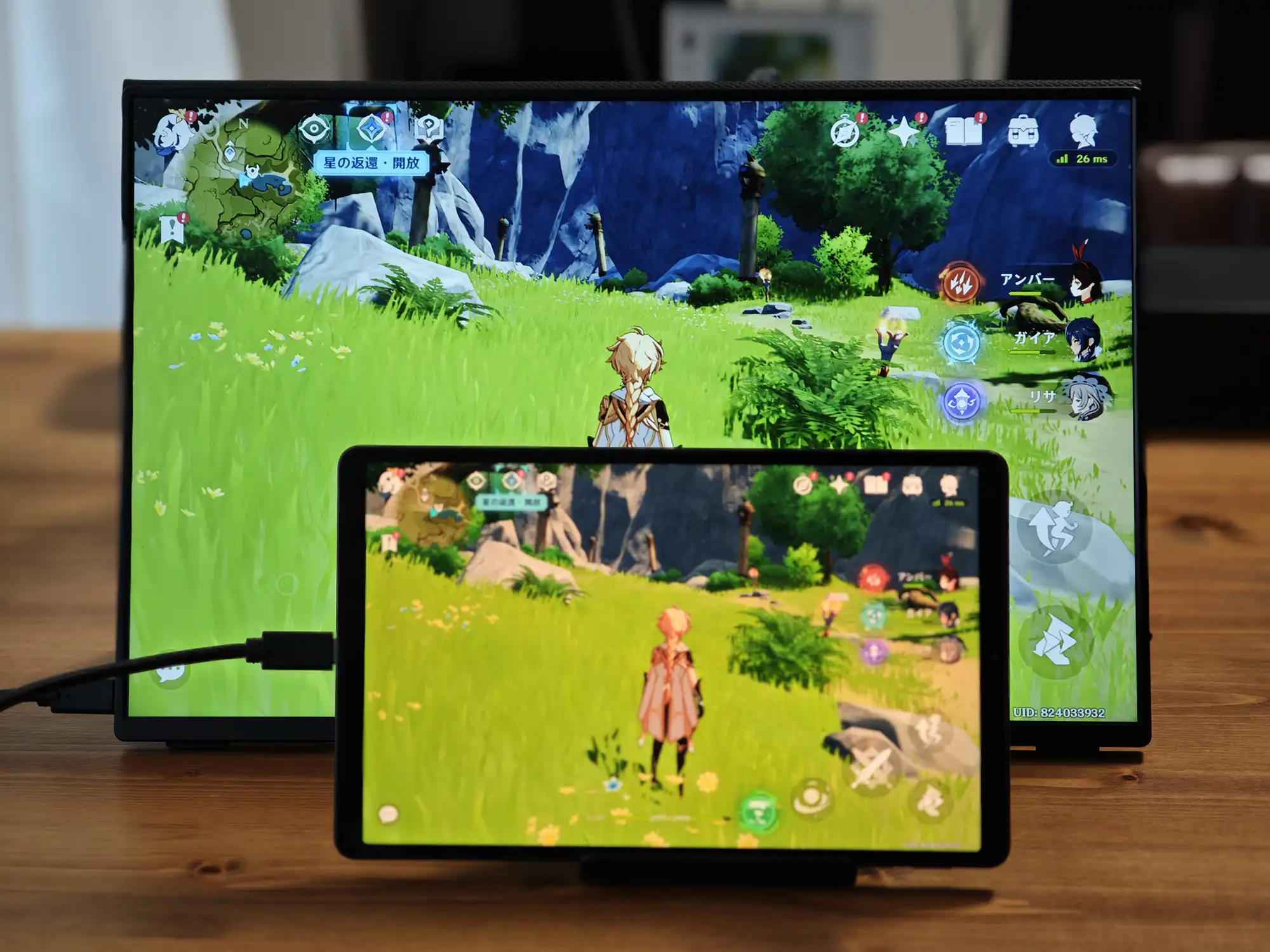 有線ディスプレイ接続2