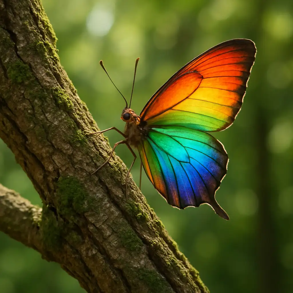 虹色の蝶