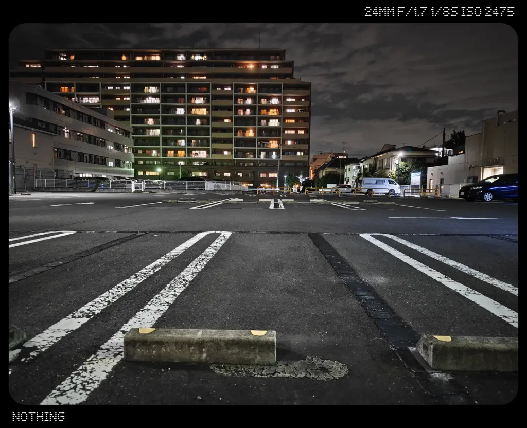 夜の駐車場