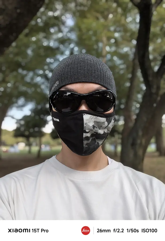 Xiaomi 15T Proのポートレート風自撮り（背景ボケと被写体分離の作例）