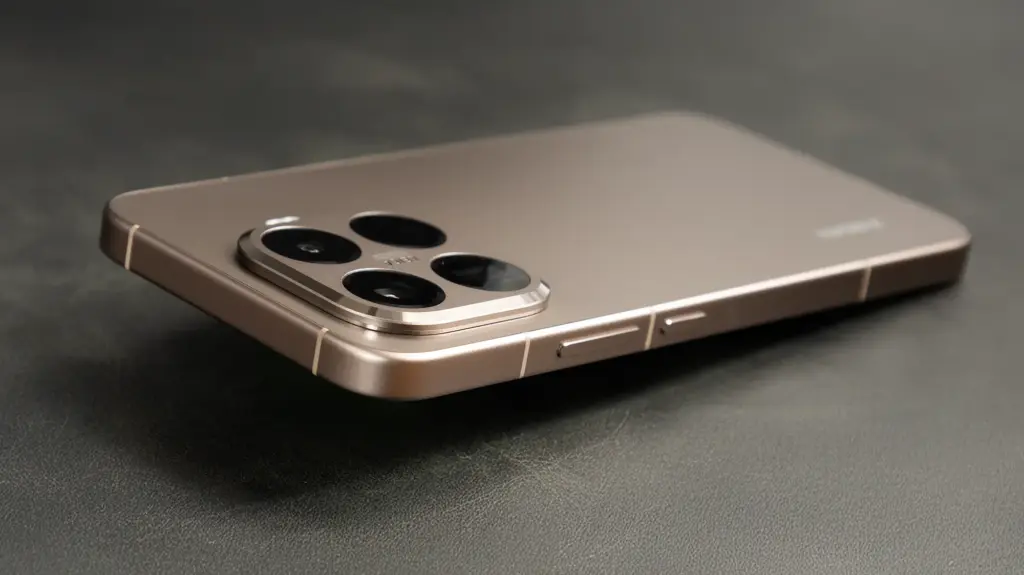 Xiaomi 15T ProのLeica監修カメラバンプの厚みと出っ張りを確認できる側面