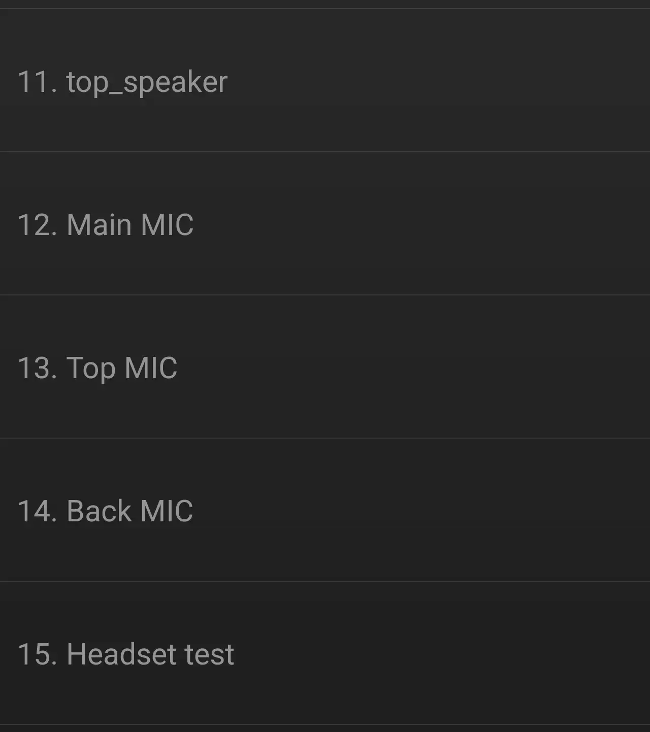 Xiaomi 15TでCITモードを表示した画面
