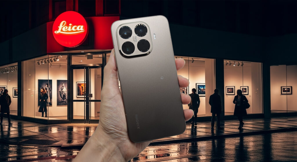 Xiaomi 15T Proの背面デザインとLeica監修カメラを象徴する夜景イメージ