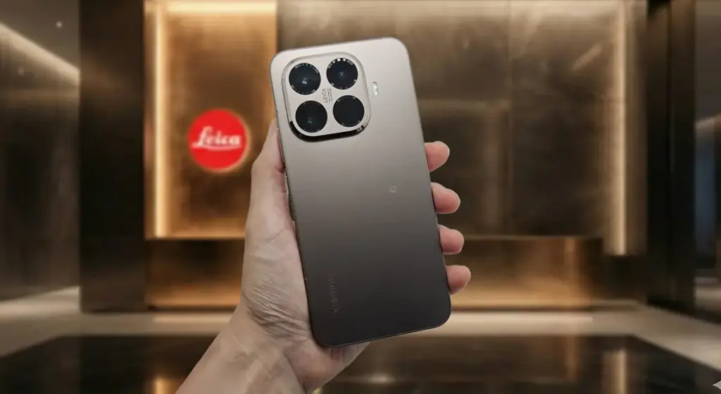 Xiaomi 15T Proのチタンゴールドを手に持った画像