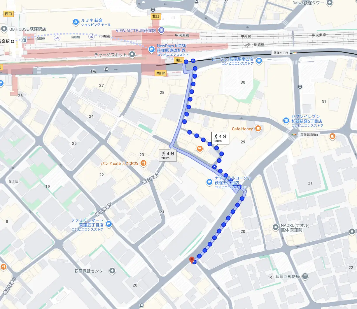 moto g66j 5Gの画面に表示された「ブーランジェリー ブリュン」のGoogle検索結果。店舗情報、営業時間、ルート案内が表示されている
