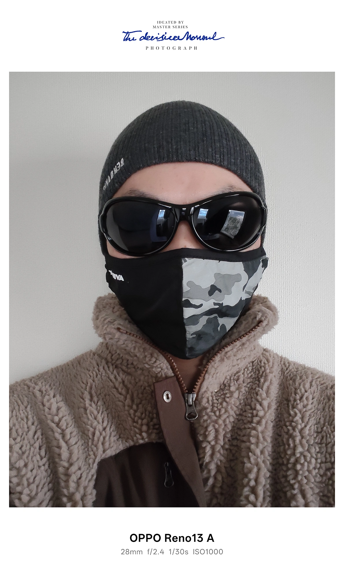 OPPO Reno13 A ポートレート作例：焦点距離28mmで撮影した人物の中距離ショット（ISO1000）