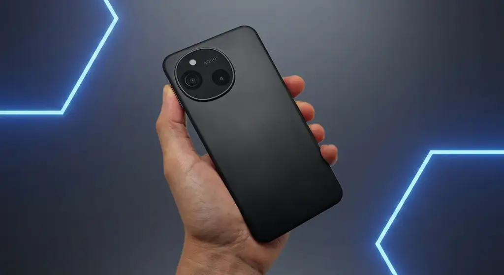 AQUOS sense10を手に持った画像