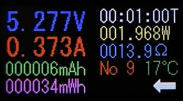 Nothing Phone 3a LiteでRedmi Buds 5 Proのケースを充電。5.2V / 0.3A、約1.9Wを記録