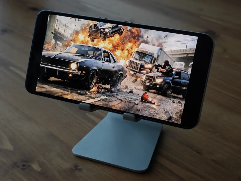 Nothing Phone 3a Lite でアクション映画を再生。5000mAhバッテリーの動画視聴時持続テスト。