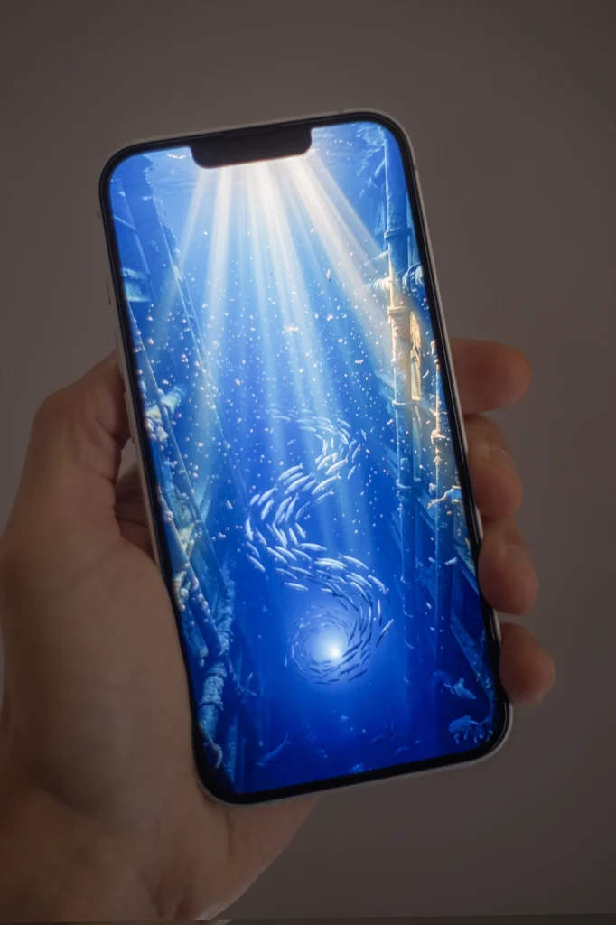 iPhone 16e ディスプレイ ノッチあり表示 没入感と画面占有率の印象