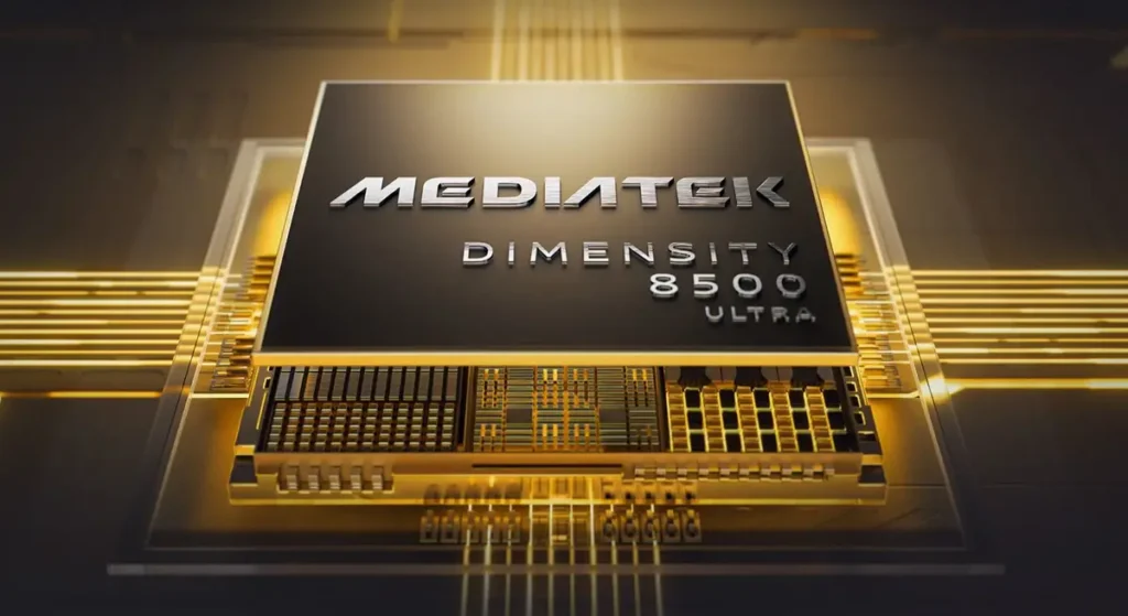 Dimensity 8500-Ultraチップのイメージ、POCO X8 Proの処理性能を支える高性能SoC