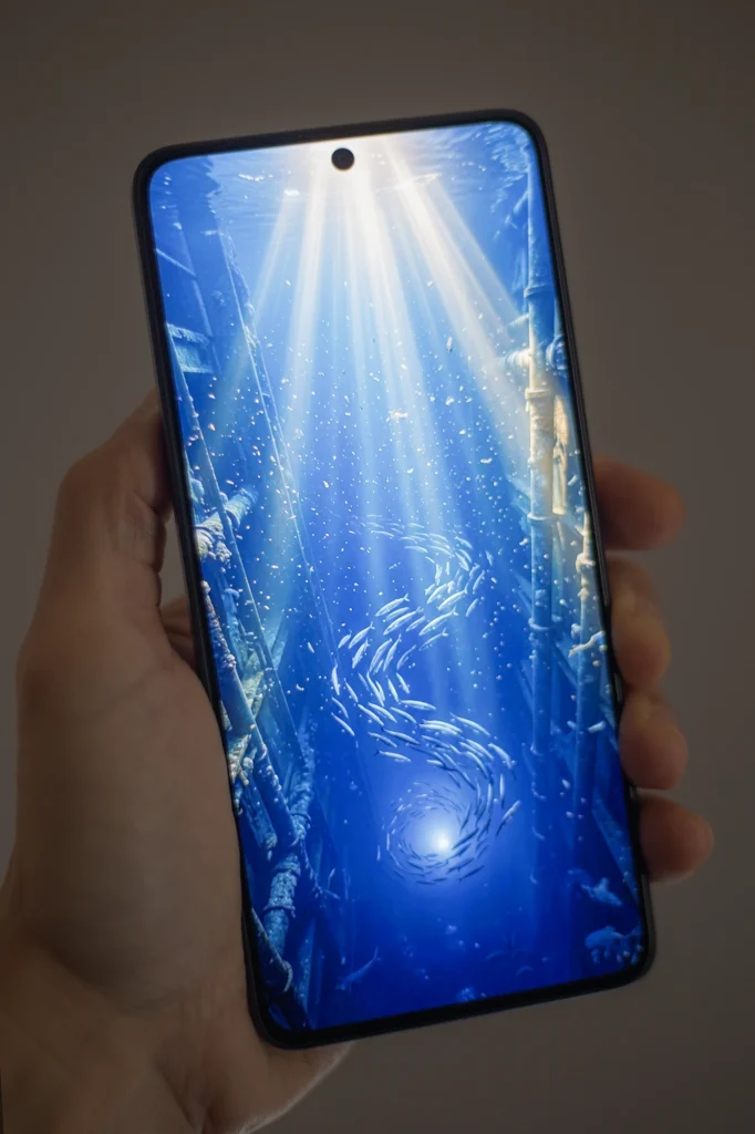 POCO X7 Pro ディスプレイ パンチホール表示 ベゼルと画面バランス