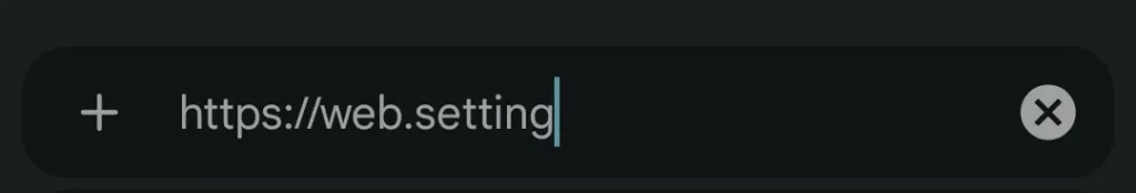 Androidスマホのブラウザでweb.settingにアクセスしてRakuten WiFi Pocket 5Gを設定する手順