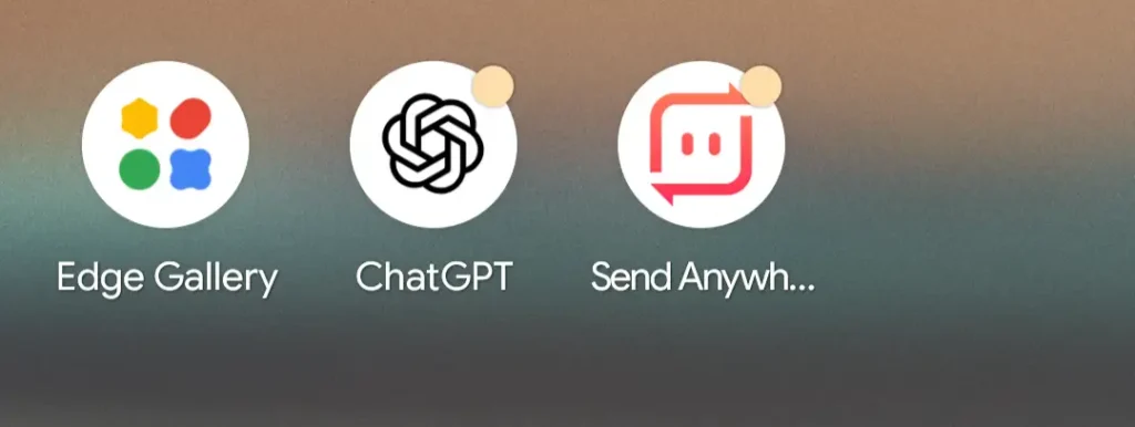 Google AI Edge Gallery アプリアイコン Android ホーム画面